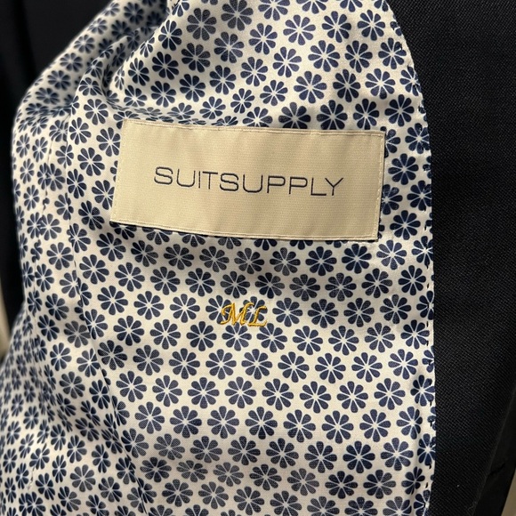 SUITSUPPLY La spalla Super 110's Wool, Navy Blue CANONICO Perennial- Men’s 46 - Picture 6 of 8